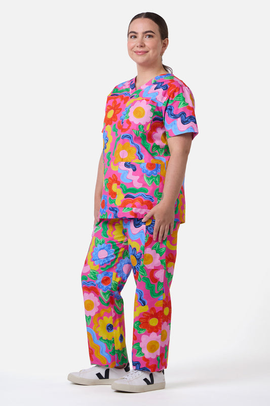 Gorman - Ribbon Floral Scrub Set - multi