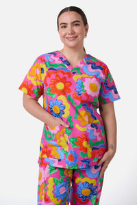 Gorman - Ribbon Floral Scrub Set - multi
