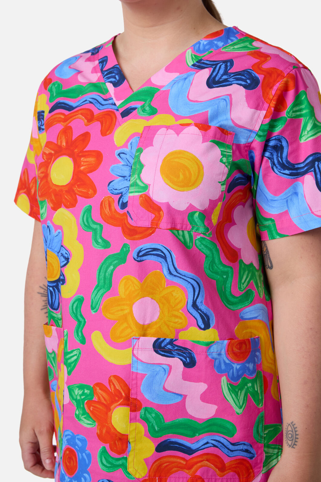 Gorman - Ribbon Floral Scrub Set - multi