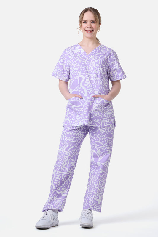Gorman - Daisy Mae Scrub Set - lilac