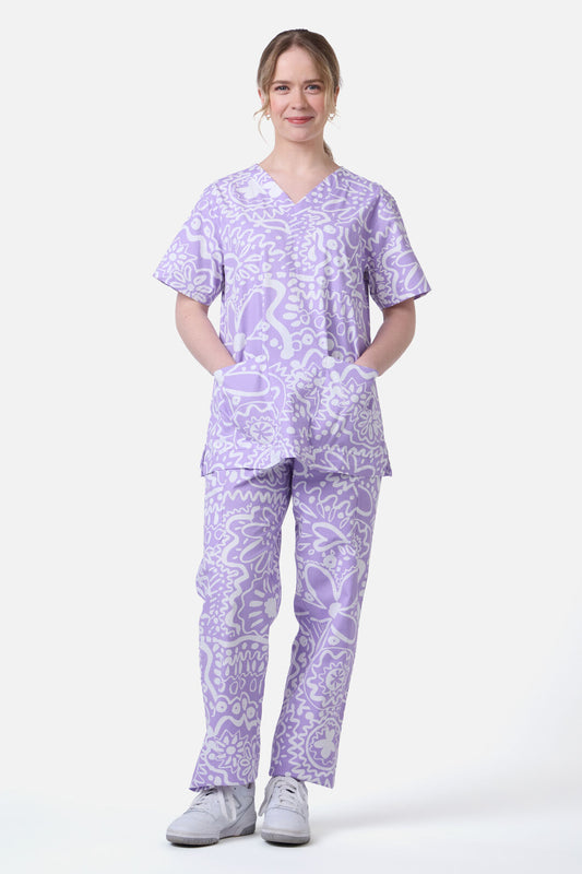 Gorman - Daisy Mae Scrub Set - lilac