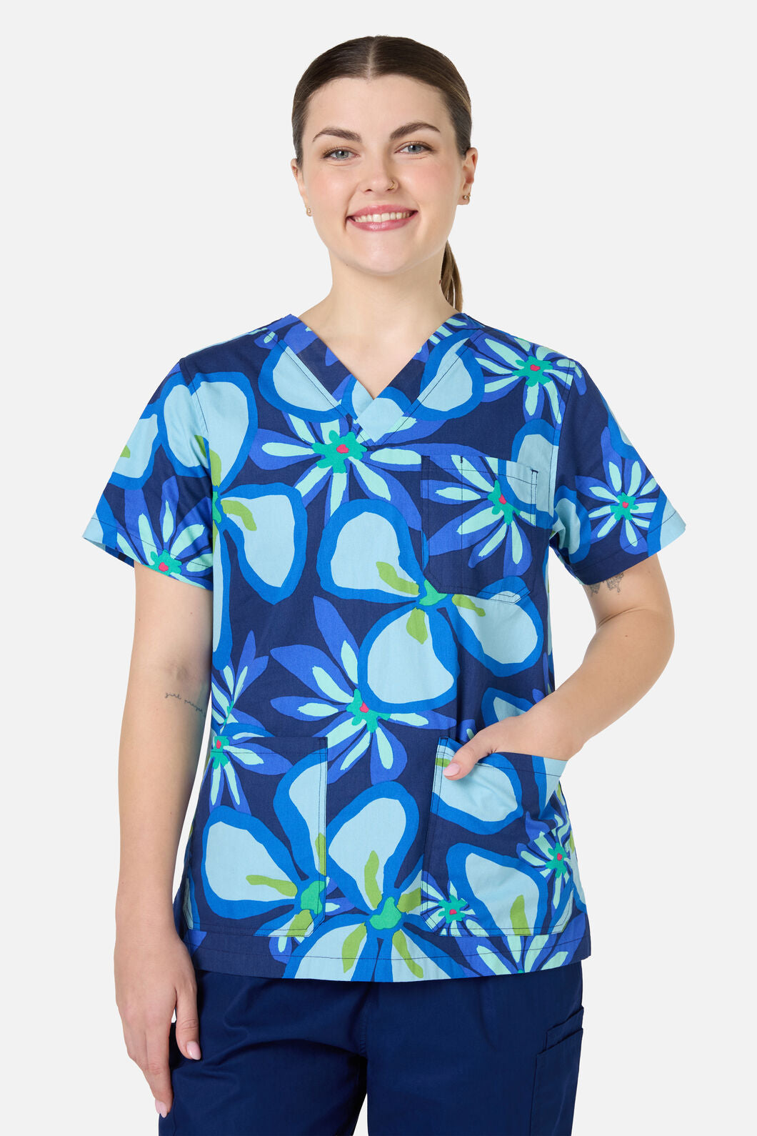 Gorman - Florita Top & Pant Scrub Set - navy