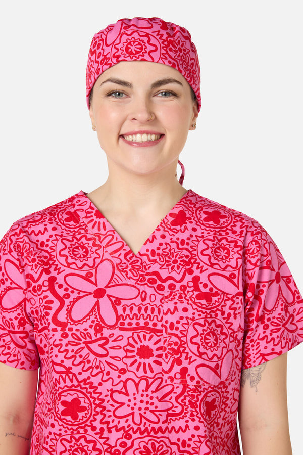 Gorman - Pink Daisy Mae Scrub Hat - pink