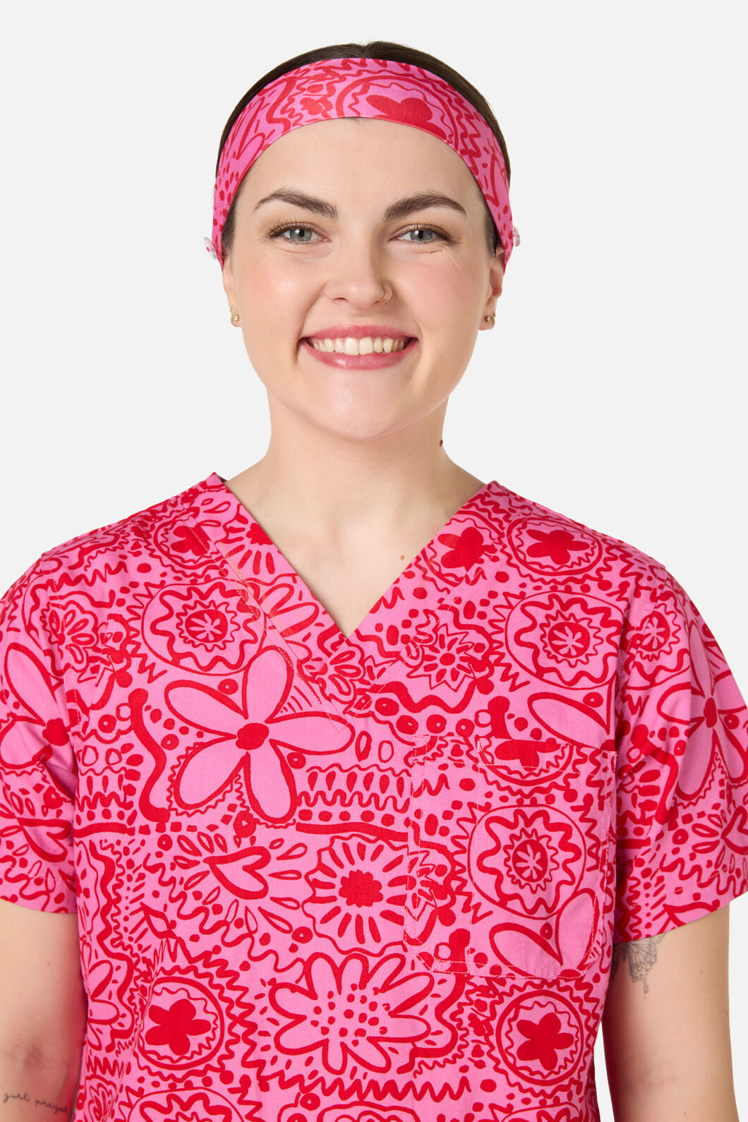 Gorman - Pink Daisy Mae Scrub Headband - pink