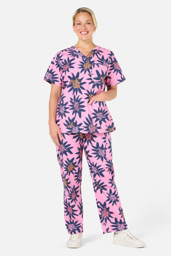 Gorman - Funflower scrub set - pink