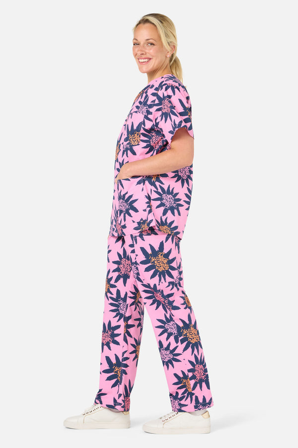 Gorman - Funflower scrub set - pink