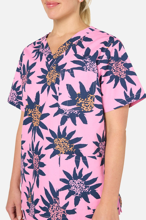 Gorman - Funflower scrub set - pink