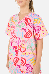 Gorman - Holiday scrub set - pink