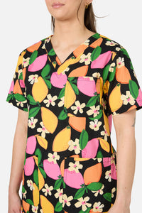 Gorman - Lemons scrub set - black
