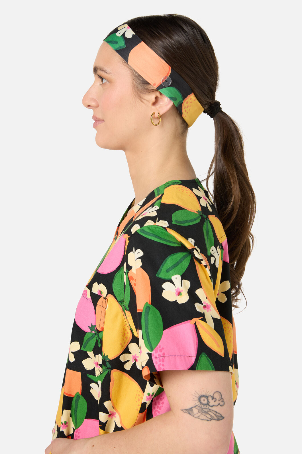 Gorman - Lemons Scrub Headband - black