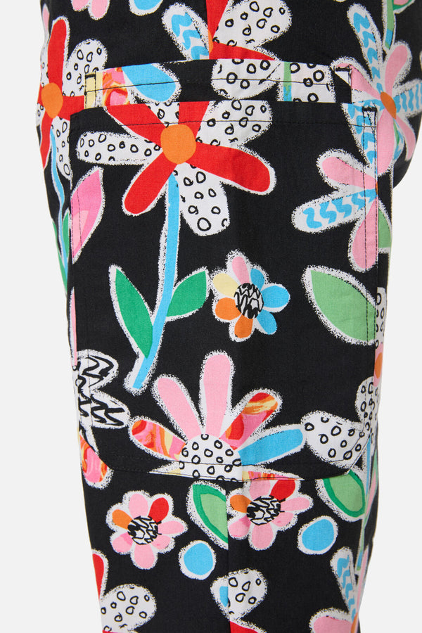 Gorman - Floral Play scrub set - black