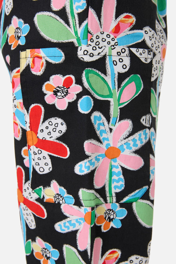 Gorman - Floral Play scrub set - black