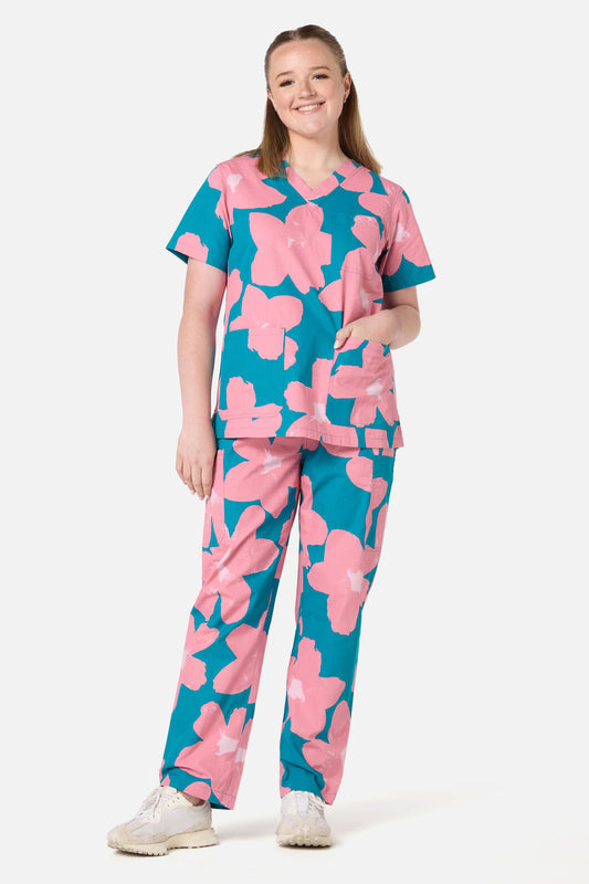 Gorman - Green Poppy scrub set - green
