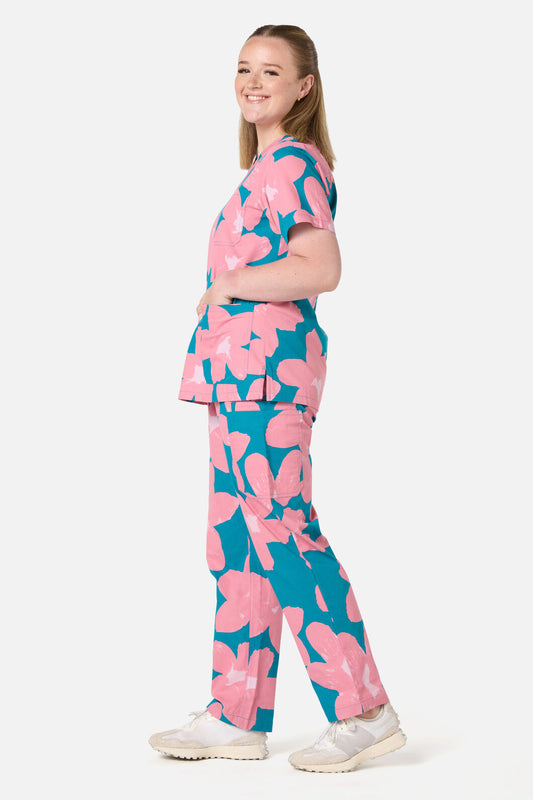 Gorman - Green Poppy scrub set - green