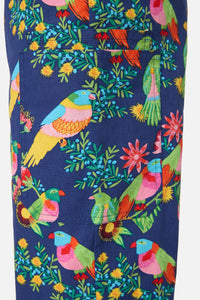 Gorman - Party Parrots scrub set - navy