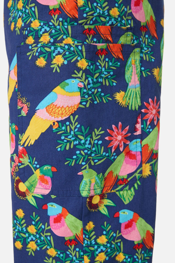 Gorman - Party Parrots scrub set - navy
