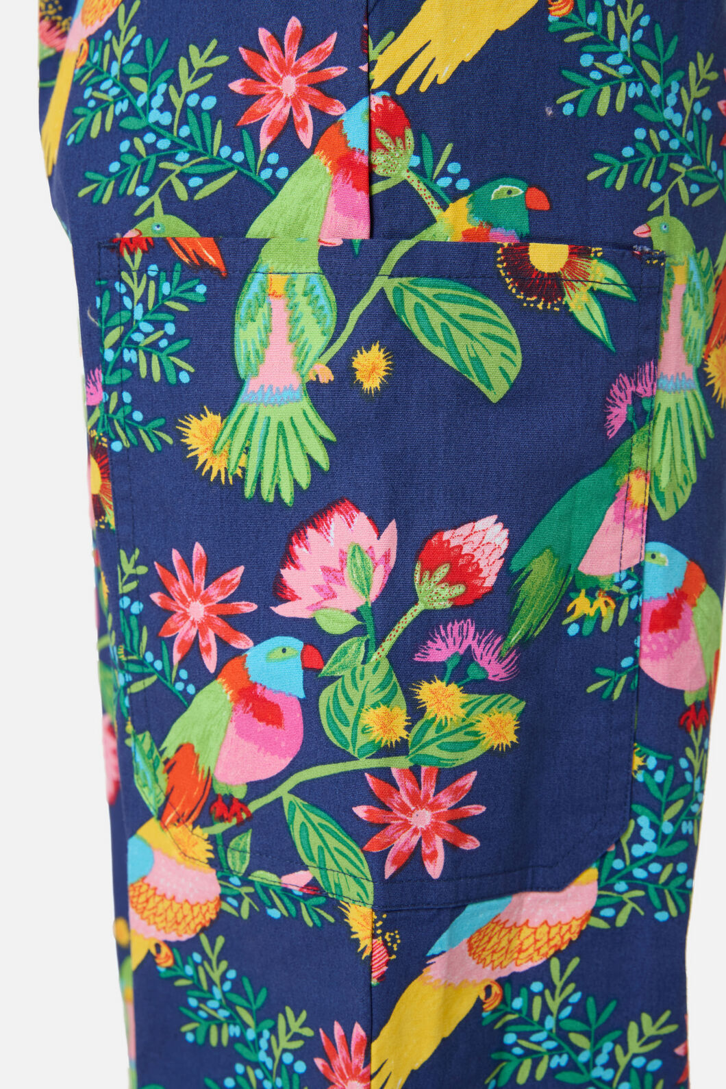 Gorman - Party Parrots scrub set - navy
