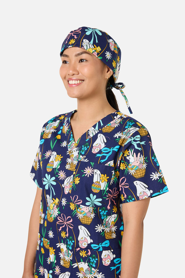 Gorman - Bunny Basket Scrub Hat - navy