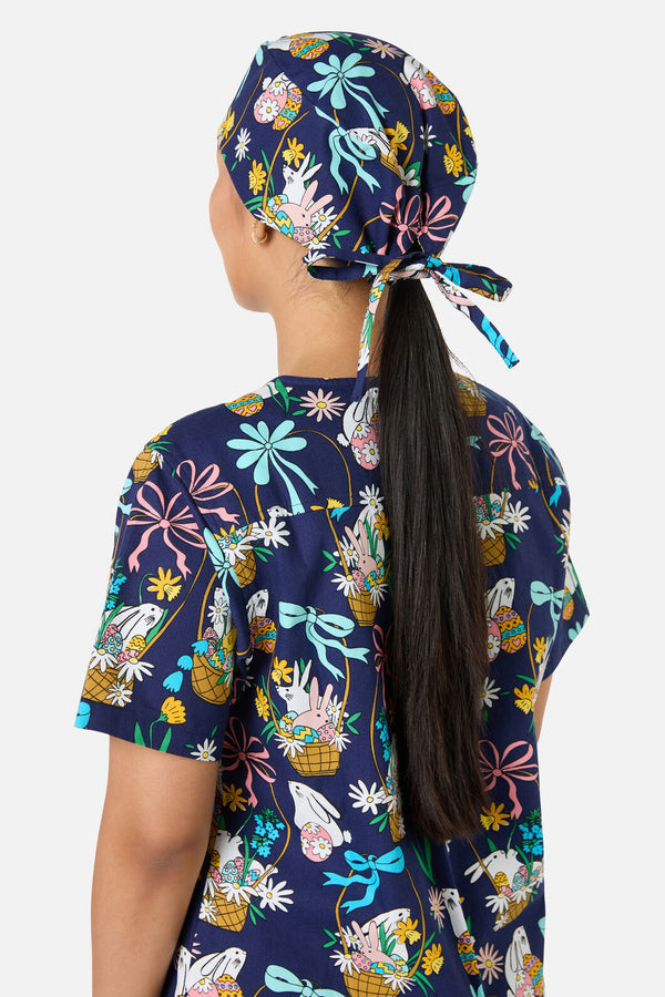 Gorman - Bunny Basket Scrub Hat - navy