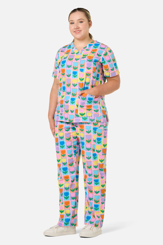 Gorman - Framed Tulip Scrub Set - multi