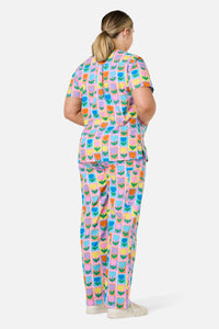 Gorman - Framed Tulip scrub set - multi