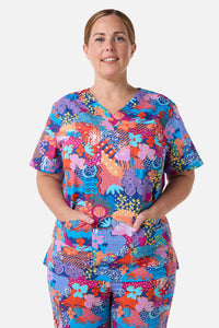Gorman - Kimono Collage Scrub Set - multi