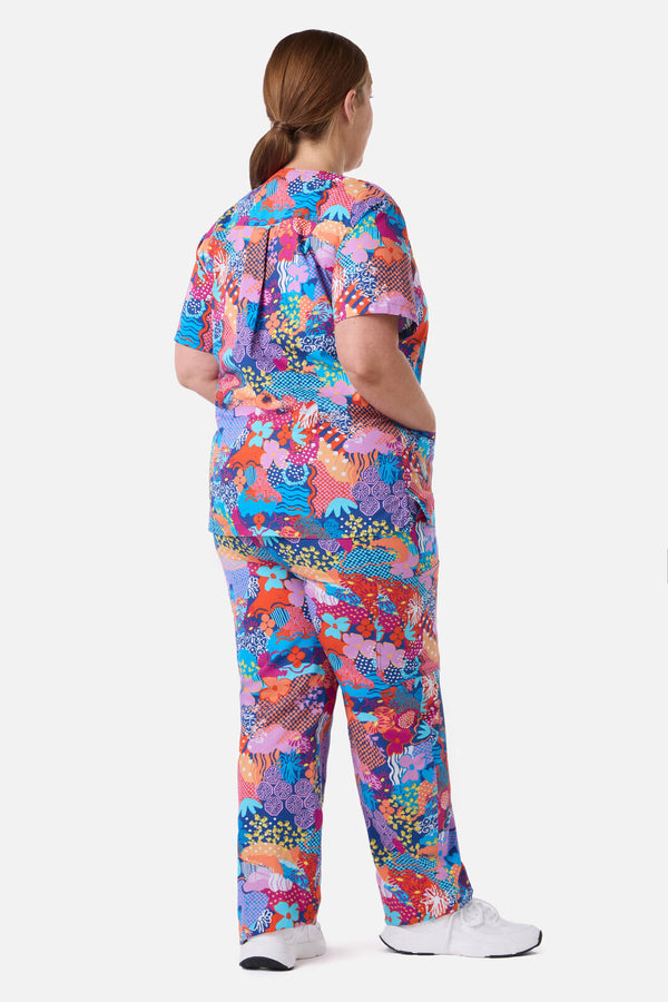 Gorman - Kimono Collage Scrub Set - multi