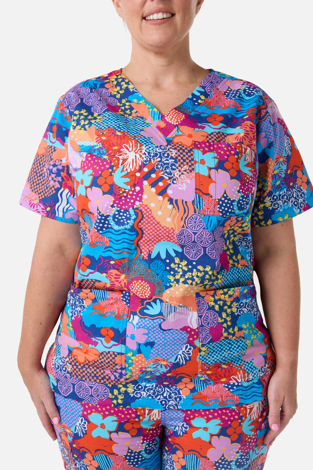 Gorman - Kimono Collage Scrub Set - multi