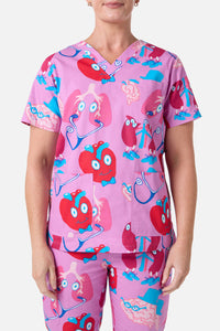 Gorman - Happy Organs Scrub Set - pink