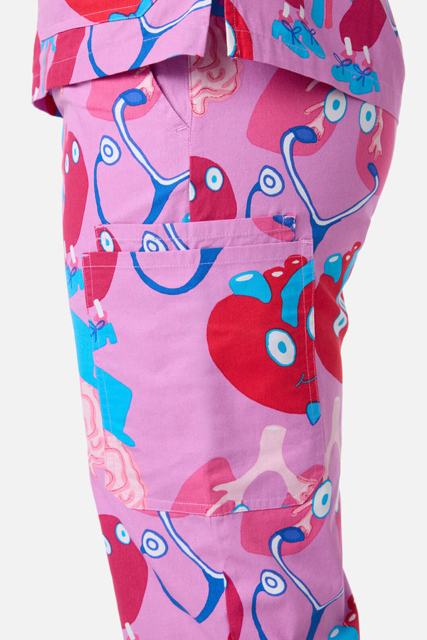 Gorman - Happy Organs Scrub Set - pink