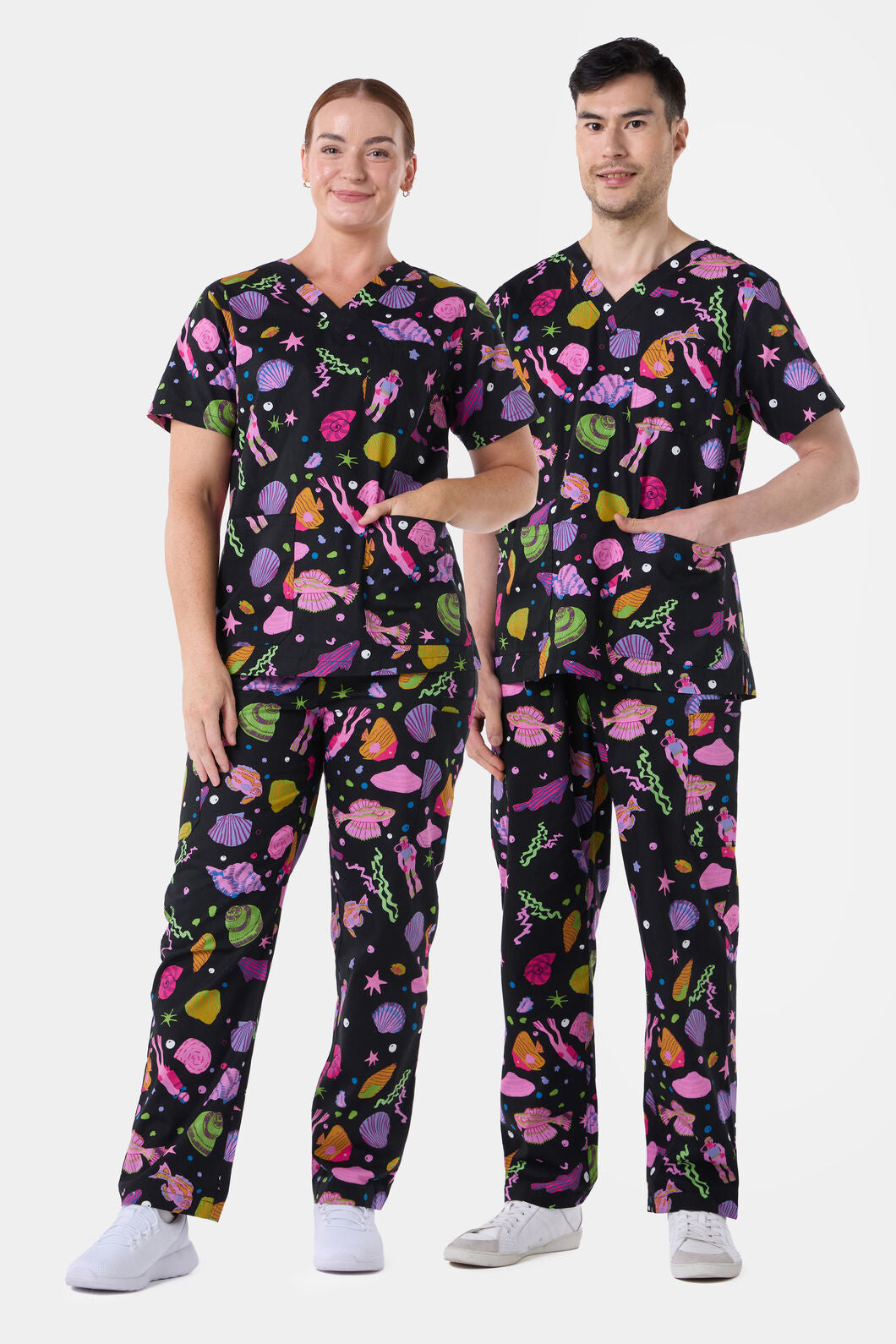 Gorman - Deep Dive Scrub Set - black