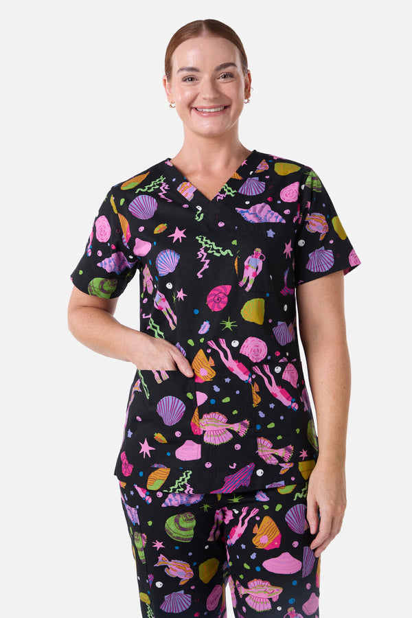 Gorman - Deep Dive Scrub Set - black