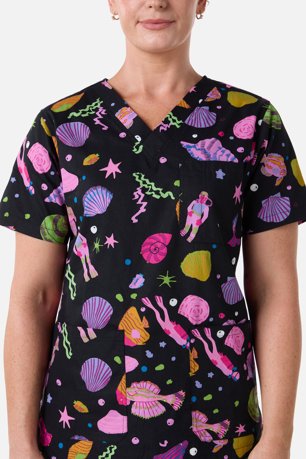 Gorman - Deep Dive Scrub Set - black