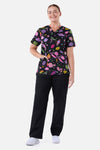 Gorman - Deep Dive Top & Pant Scrub Set - black
