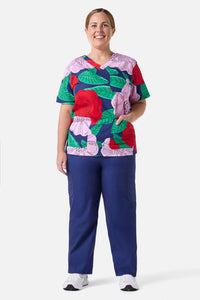 Gorman - Camellia Top & Pant Scrub Set - navy