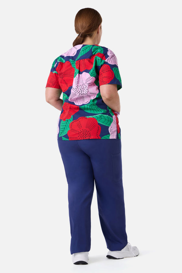 Gorman - Camellia Top & Pant Scrub Set - navy