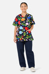 Gorman - Confetti Top & Pant Scrub Set - navy
