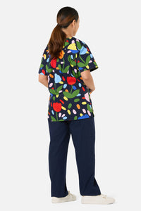 Gorman - Confetti Top & Pant Scrub Set - navy