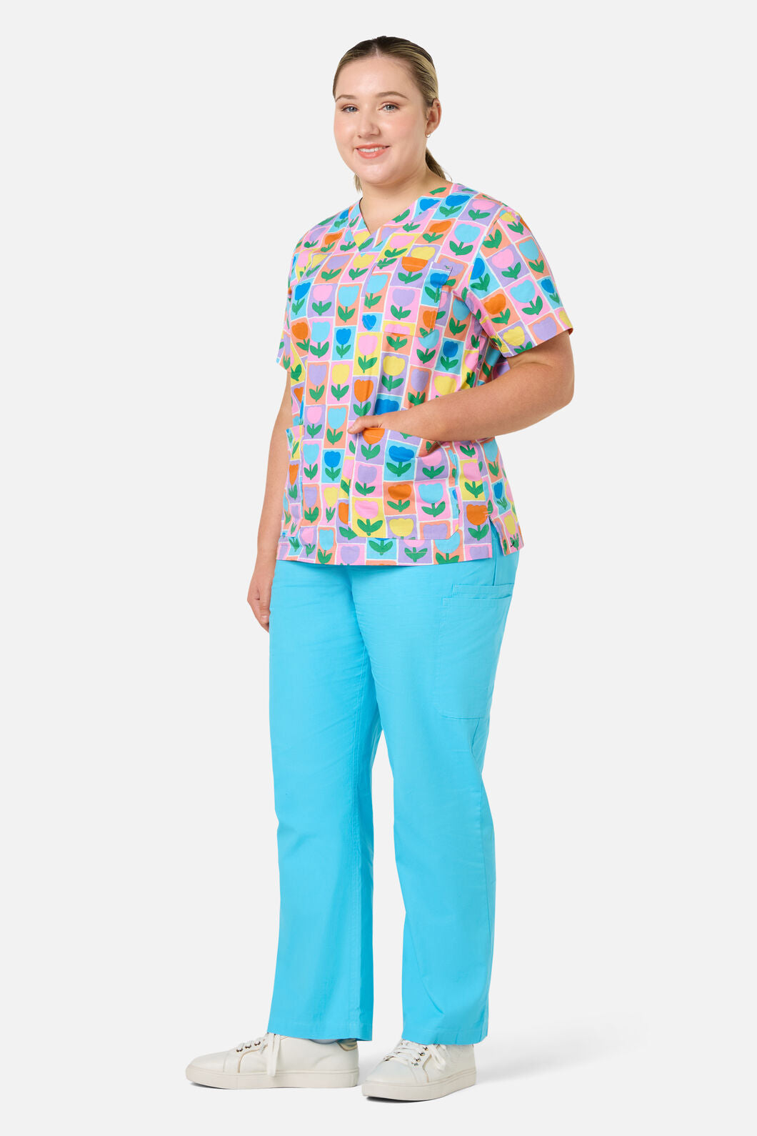 Gorman - Tulip Top & Pant Scrub Set - blue