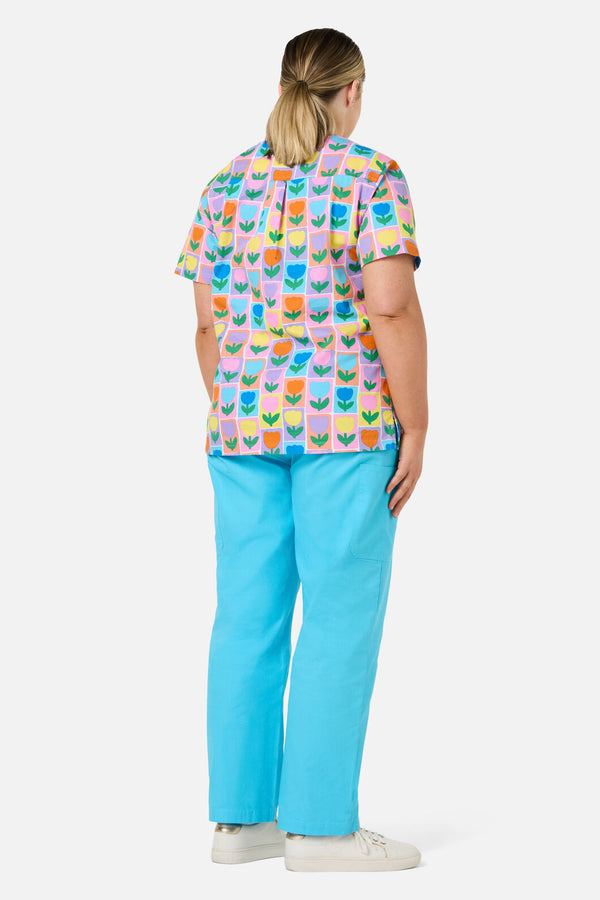 Gorman - Tulip Top & Pant Scrub Set - blue