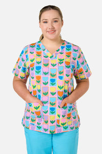 Gorman - Tulip Top & Pant Scrub Set - blue