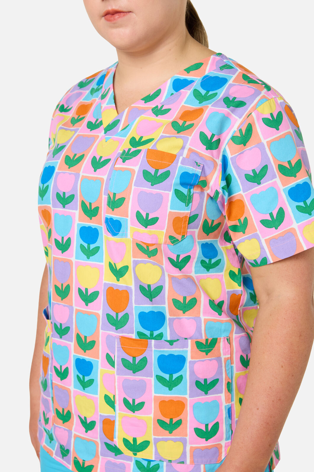 Gorman - Tulip Top & Pant Scrub Set - blue