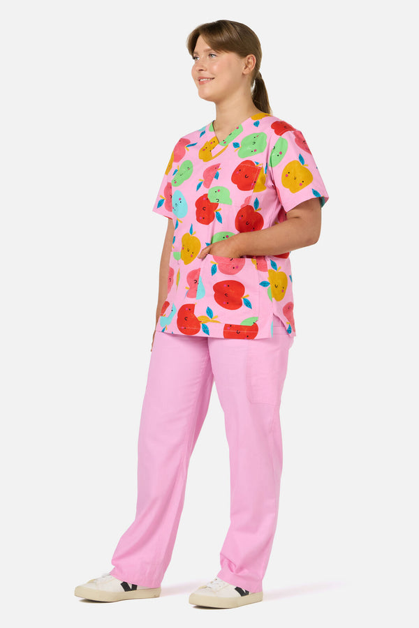 Gorman - She's Apples Top & Pant Scrub Set - pink