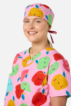 Gorman - She's Apples Scrub Hat - pink