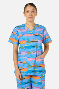Gorman - Croc Snap Scrub Set - blue