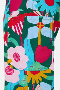 Gorman - Paper Blooms Scrub Set - green