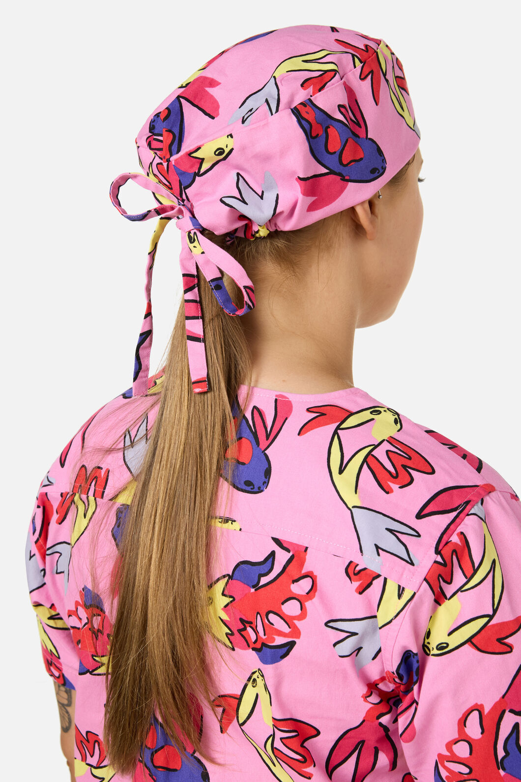 Gorman - Koi Pond Scrub Hat - pink