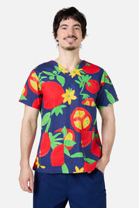 Gorman - Tomato Salad Top & Pant Scrubs - navy