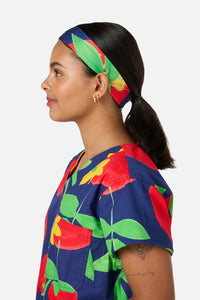 Gorman - Tomato Salad Scrub Headband - navy