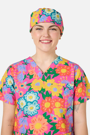 Gorman - Dream Garden Scrub Hat - pink
